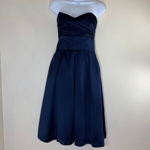 NWOT. After Six 4 Strapless Satin Graduation/Bridesmaids Dress.
